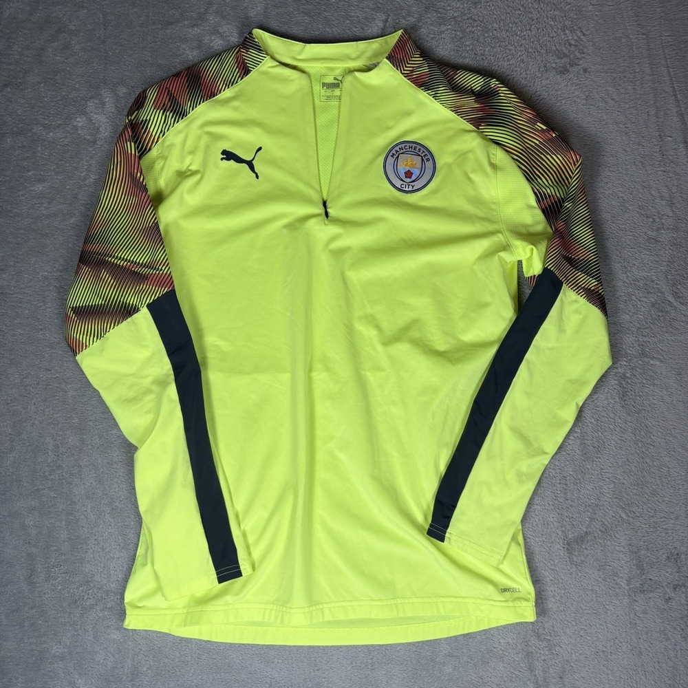 2019-20 Manchester City Puma 1/4 Zip Training Jacket‎ Size Large